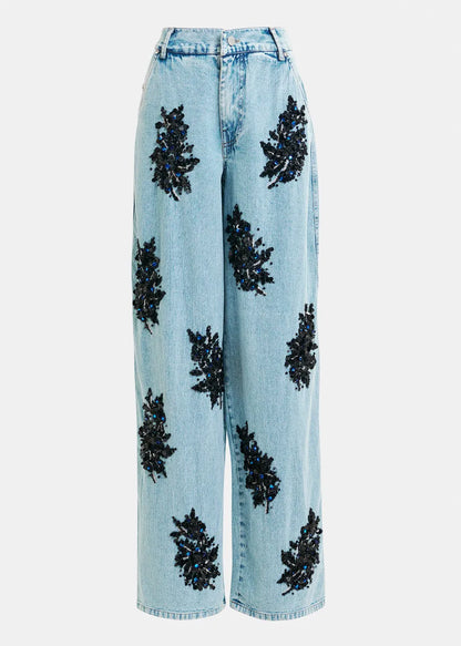 Lavena Decorated Denim Jeans