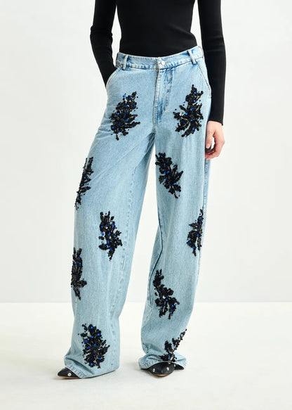 Lavena Decorated Denim Jeans