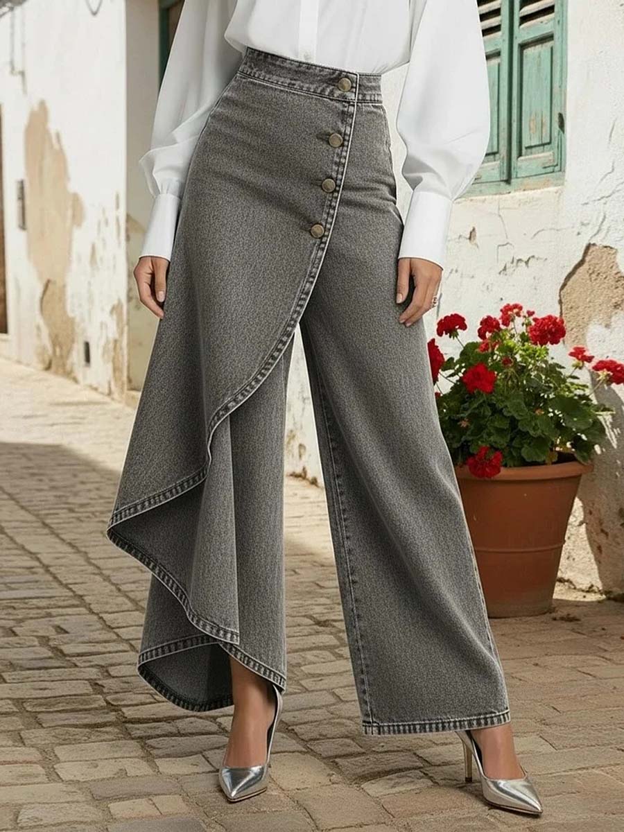Everyday Comfort Wide-Leg Jeans
